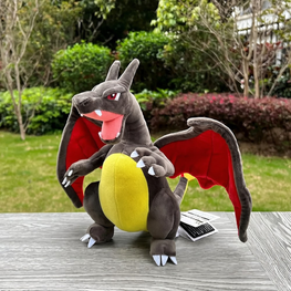 Pokemon Shiny Charizard Plush Toy – Black Dragon Stuffed Animal