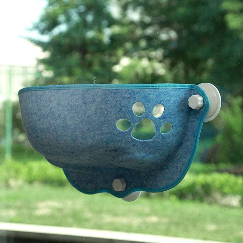 Cat Hanging Beds Hammock - Window Mount Cat Hanging Beds Hammock - Window Mount Furvenzy Blue 2