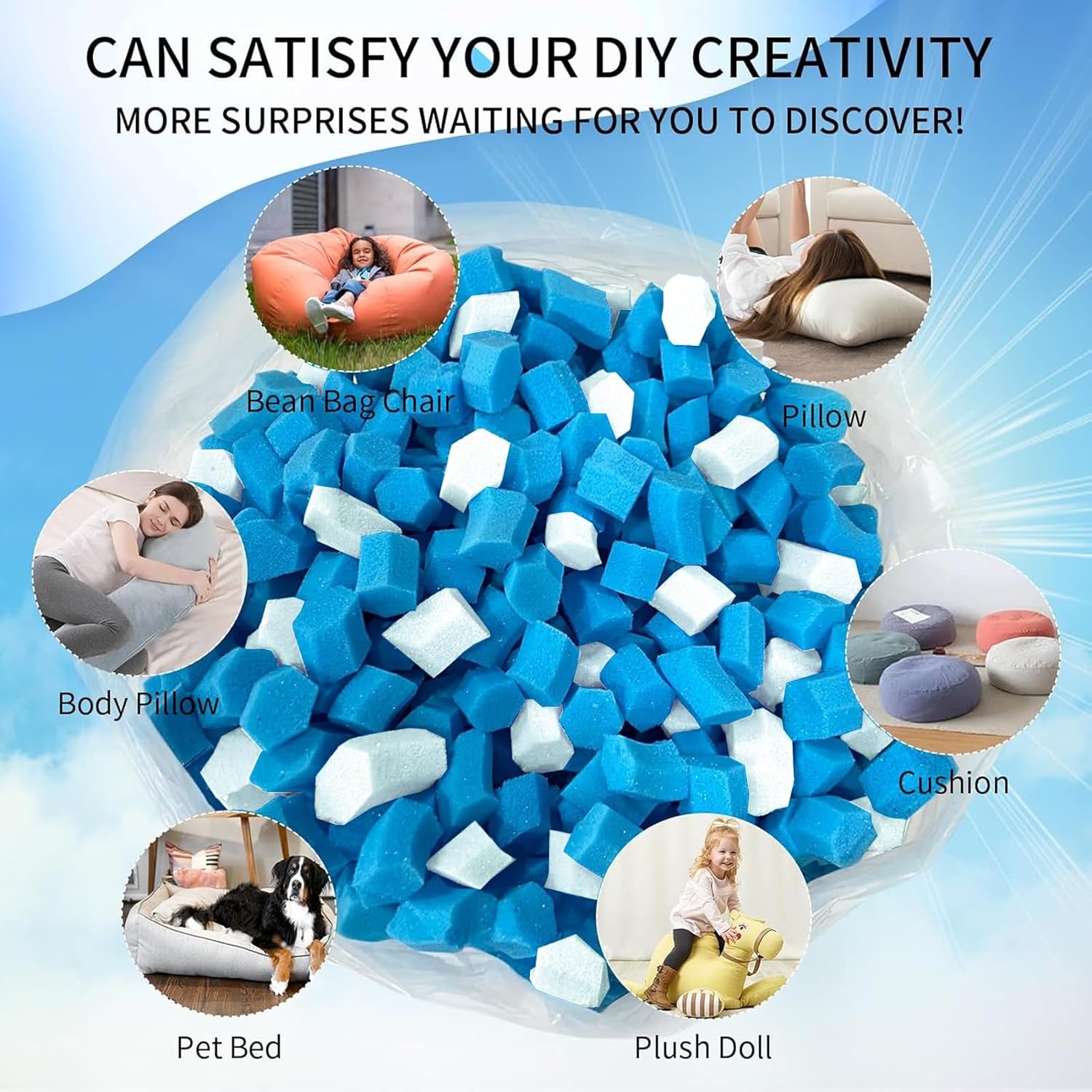 Giant Bean Bag Filler - 40 Pounds Giant Bean Bag Filler - 40 Pounds Furvenzy