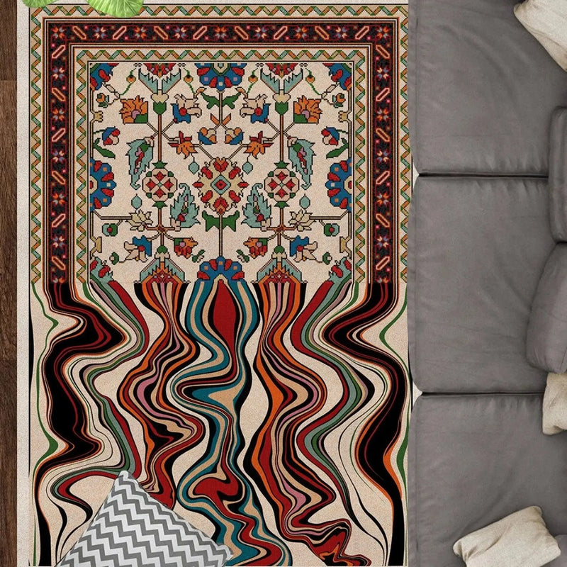 Moroccan Vintage Colorful Rug Carpet 1