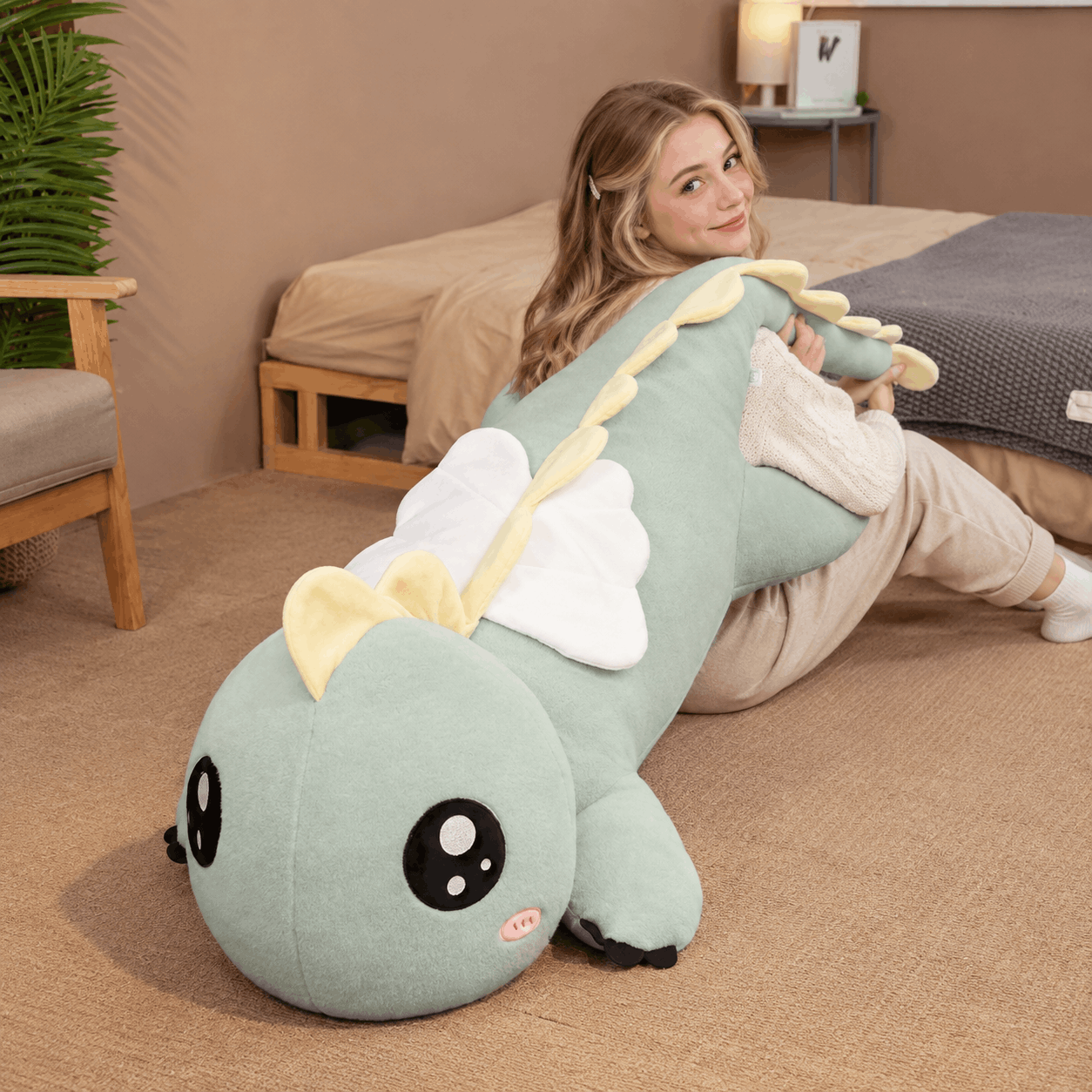 Squishmallow Big Dinosaur Plush Toy Stuffed Animal Pillow Squishmallow Big Dinosaur Plush Toy Stuffed Animal Pillow