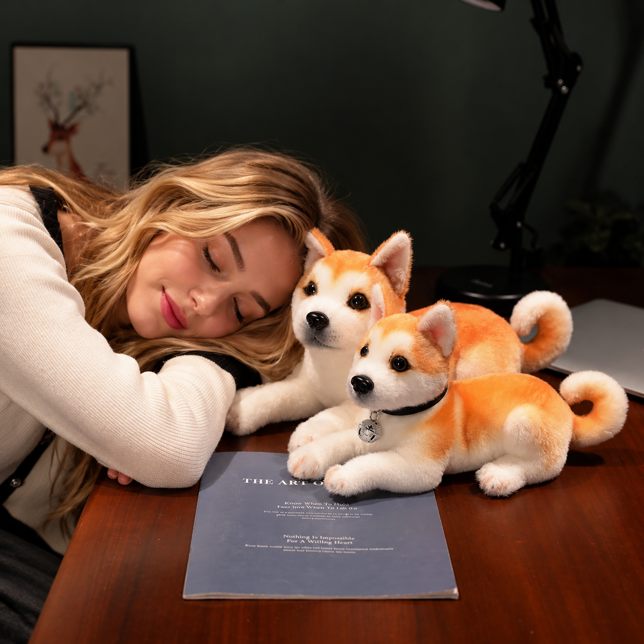Realistic Akita Dog Plush Stuffed Toy Realistic Akita Dog Plush Stuffed Toy
