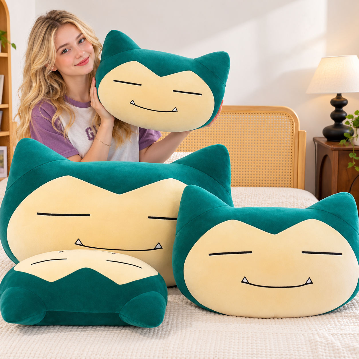 Pokemon Snorlax Plush Pillow – Cute Oversized Stuffed Animal Pokemon Snorlax Plush Pillow – Cute Oversized Stuffed Animal