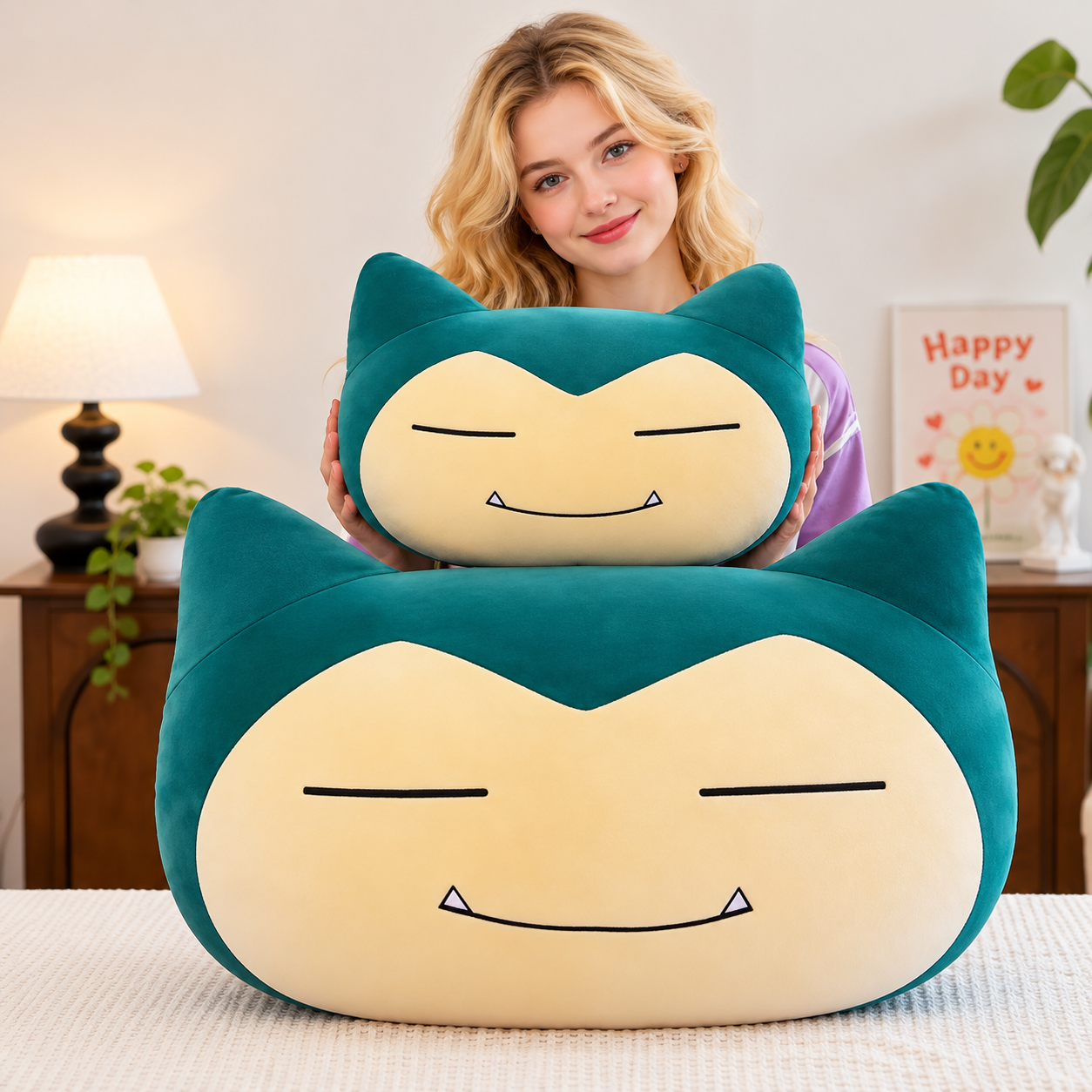 Pokemon Snorlax Plush Pillow – Cute Oversized Stuffed Animal Pokemon Snorlax Plush Pillow – Cute Oversized Stuffed Animal