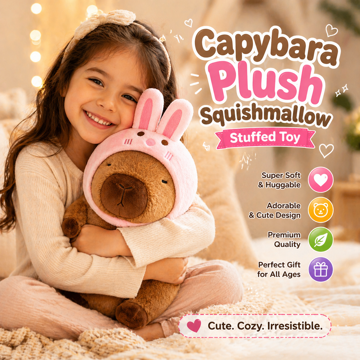 Capybara Plush Squishmallow Stuffed Toy Capybara Plush Squishmallow Stuffed Toy