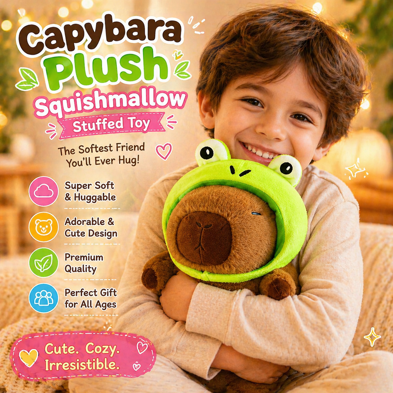 Capybara Plush Squishmallow Stuffed Toy Capybara Plush Squishmallow Stuffed Toy