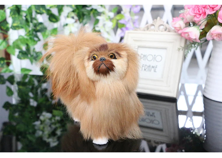 Realistic Pekingese Dog Plush Toy Realistic Pekingese Dog Plush Toy Furvenzy