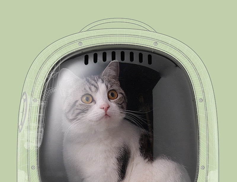 Space Capsule Pet Breathable Backpack Space Capsule Pet Breathable Backpack Furvenzy