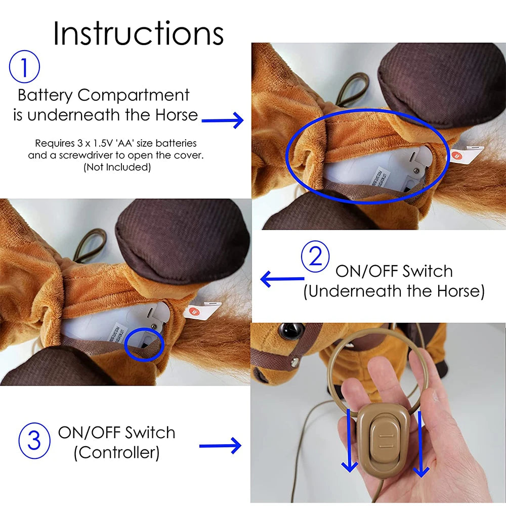 Interactive Robot Horse Walk Along Toy Interactive Robot Horse Walk Along Toy Furvenzy