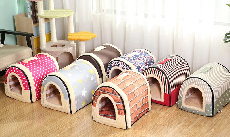 Indoor Foldable Dog House Cave Indoor Foldable Dog House Cave Furvenzy
