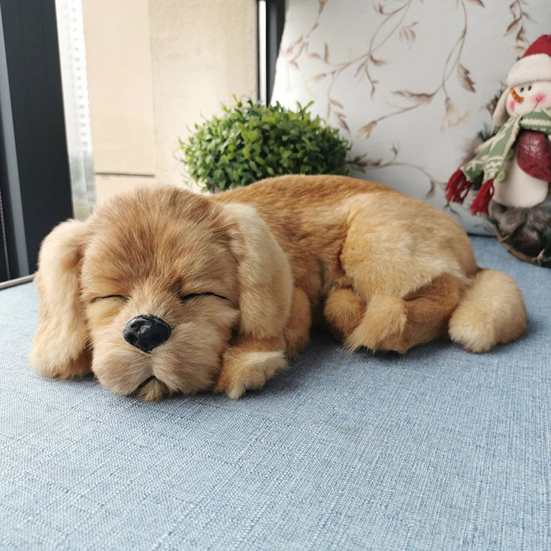 Realistic Golden Retriever Dog Plush Toy 1