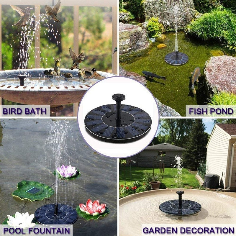 Mini Solar Water Fountain Mini Solar Water Fountain Furvenzy