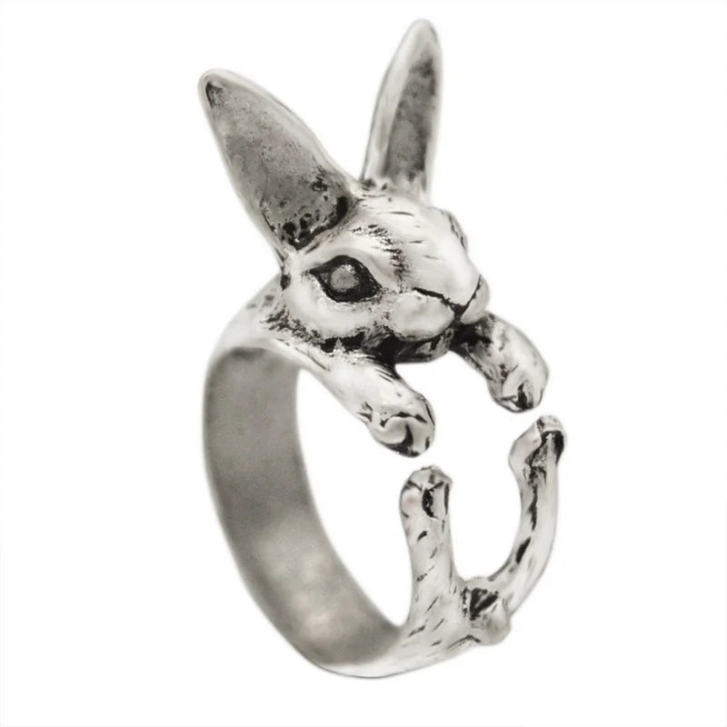 Artistic Frog & Toad Statement Ring – Retro Silver-Tone Adjustable Unisex Jewelry Artistic Frog & Toad Statement Ring – Retro Silver-Tone Adjustable Unisex Jewelry