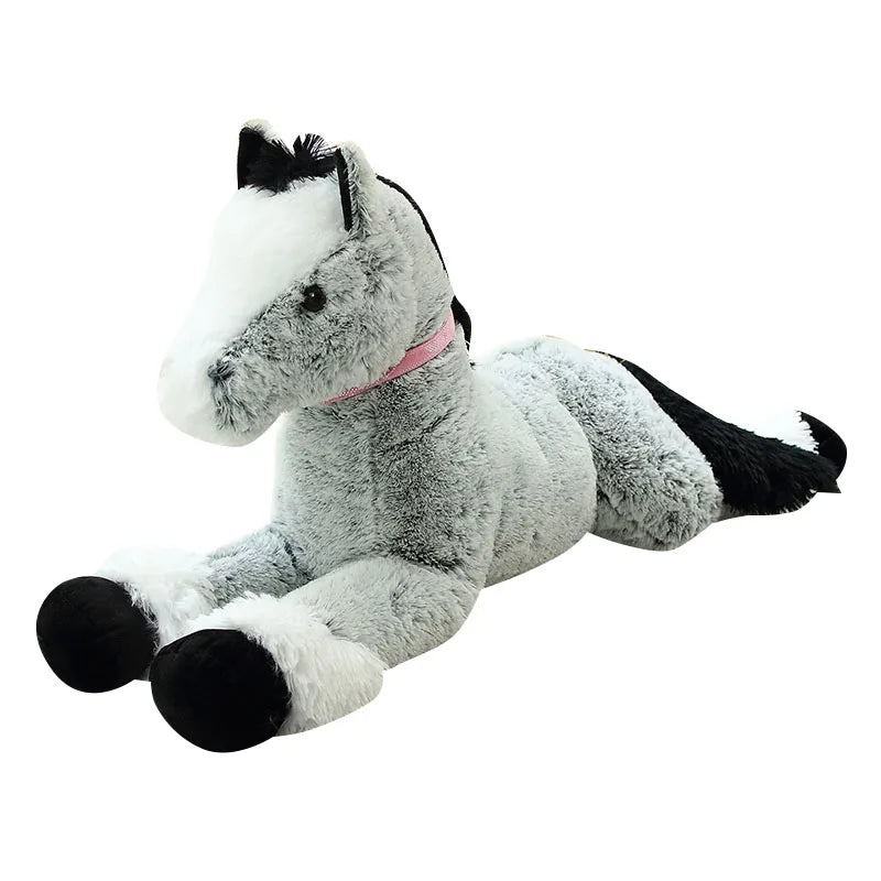 Giant Horse Plush Stuffed Toy Giant Horse Plush Stuffed Toy Furvenzy Grey 90cm