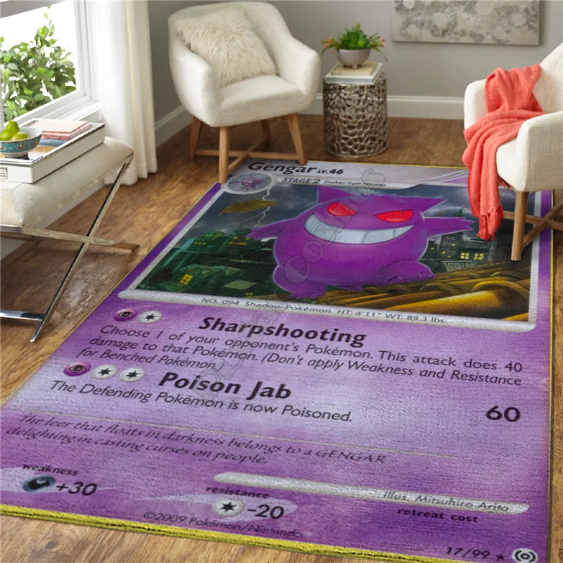 Pokémon Anime Character Area Rug Carpet Pokémon Anime Character Area Rug Carpet Furvenzy