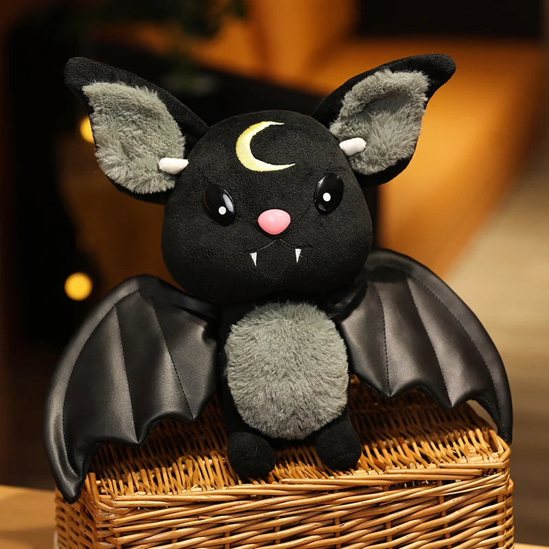 Halloween Stuffed Animal Vampire Plush Bat Toy Halloween Stuffed Animal Vampire Plush Bat Toy Furvenzy Black 30cm