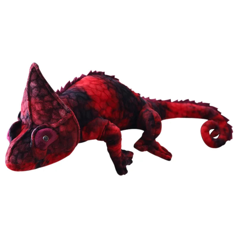 Realistic Chameleon Plush Stuffed Toy Realistic Chameleon Plush Stuffed Toy Furvenzy Red 70cm
