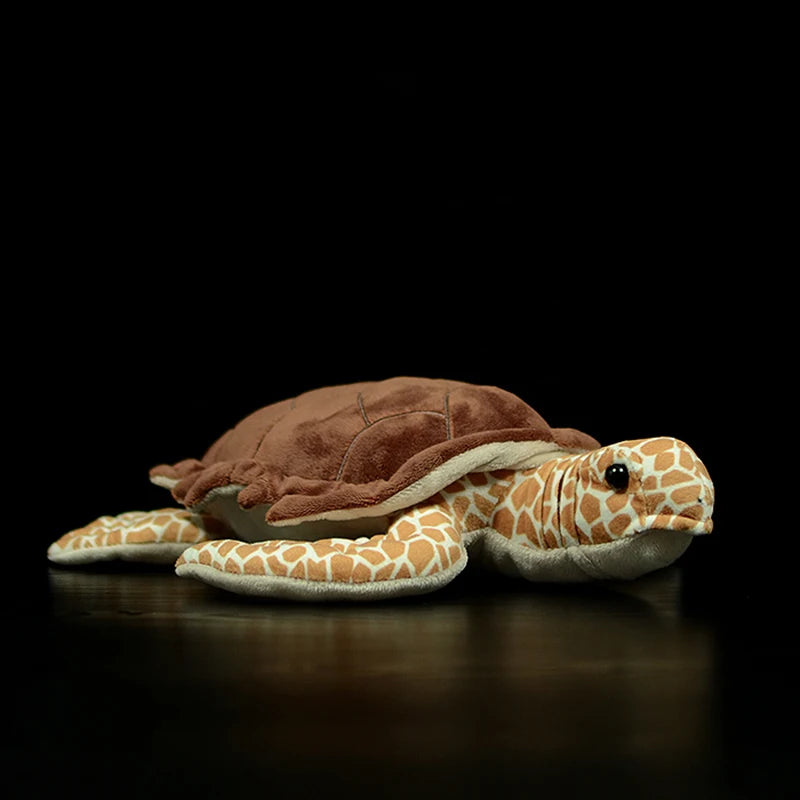 Realistic Leatherback Turtle Stuffed Toy Realistic Leatherback Turtle Stuffed Toy Furvenzy Brown