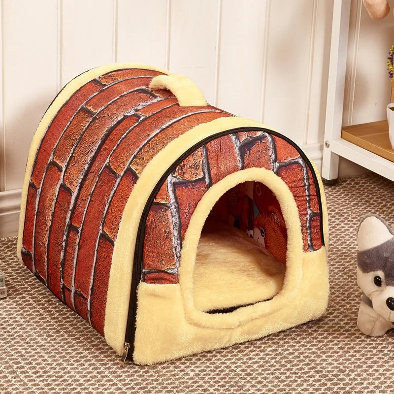 Indoor Foldable Dog House Cave Indoor Foldable Dog House Cave Furvenzy