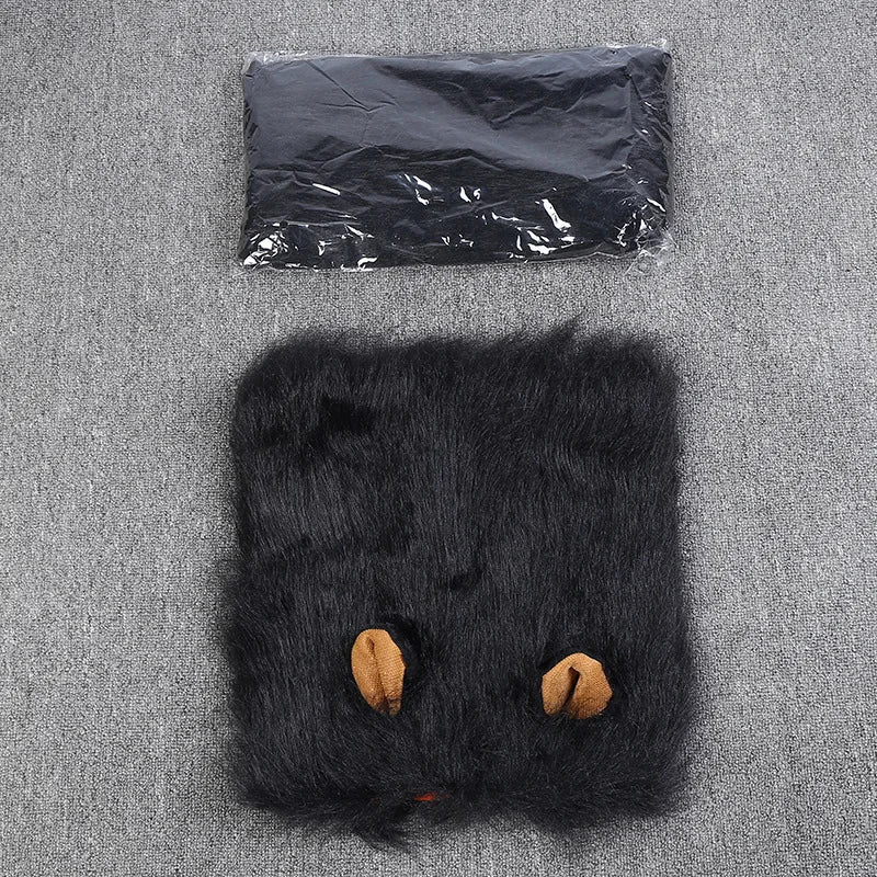 Golden Retriever Costume Hat Golden Retriever Costume Hat Furvenzy Black M - Head 56cm