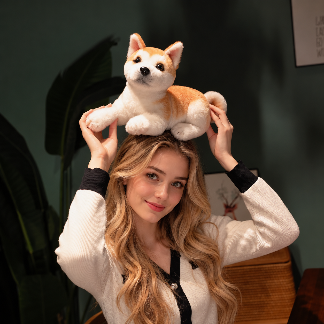 Realistic Akita Dog Plush Stuffed Toy Realistic Akita Dog Plush Stuffed Toy
