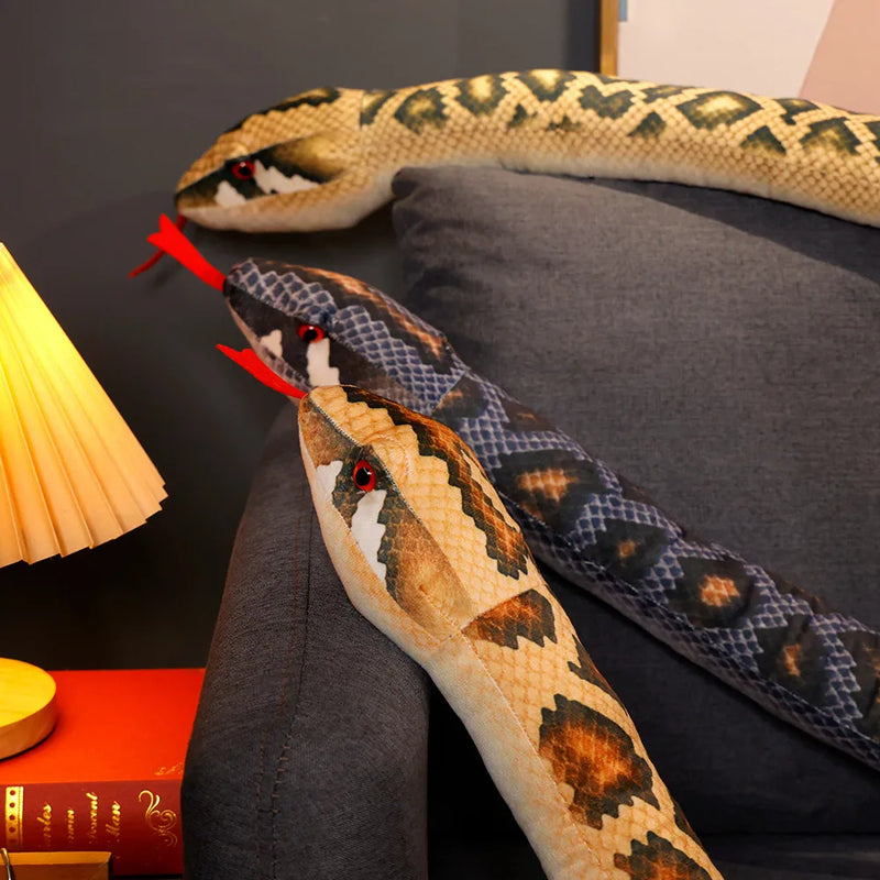 Realistic Simulated Python Snake Plush Toy 1