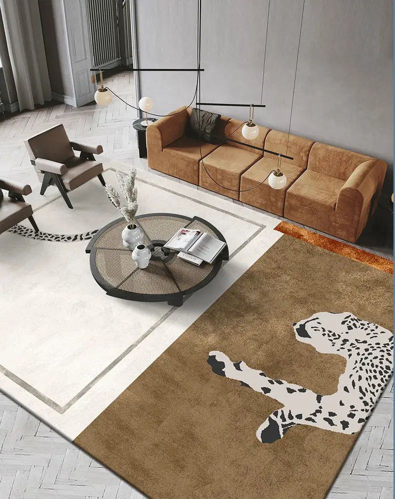 Leopard Print Luxury Rug Carpet Leopard Print Luxury Rug Carpet - Furvenzy