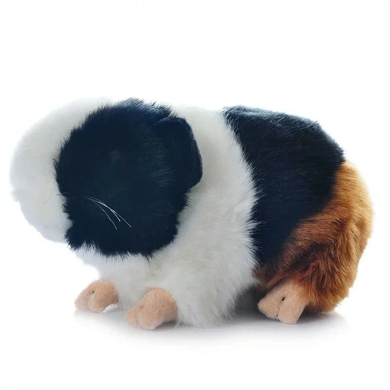 Realistic Guinea Pig Plush Toy Realistic Guinea Pig Plush Toy Furvenzy Black white