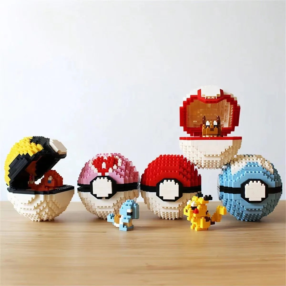 Pokemon Poke Ball Building Blocks – Pikachu Mini Brick Set Pokemon Poke Ball Building Blocks – Pikachu Mini Brick Set
