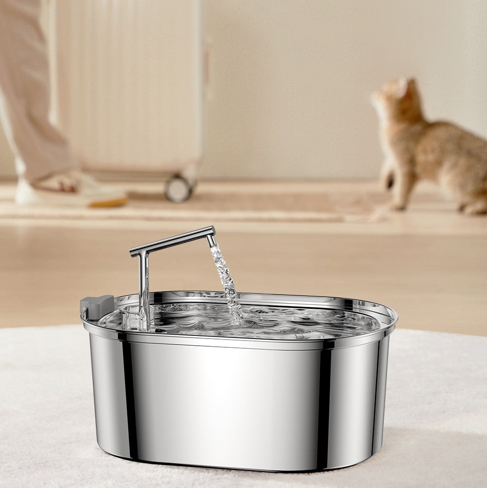 Pet Water Fountain Stainless Steel Pet Water Fountain Stainless Steel Furvenzy