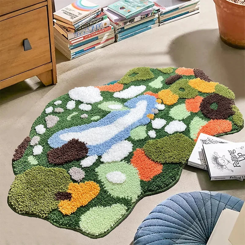 Moss 3D Rug Carpet for Living Room Moss 3D Rug Carpet for Living Room Furvenzy Style 5-60x90cm
