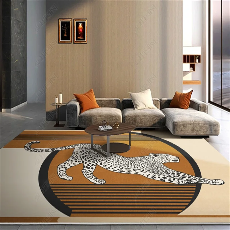 Leopard Print Luxury Rug Carpet Leopard Print Luxury Rug Carpet - Furvenzy
