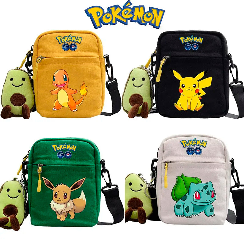 Pokemon Pikachu Canvas Crossbody Bag Pokemon Pikachu Canvas Crossbody Bag Furvenzy