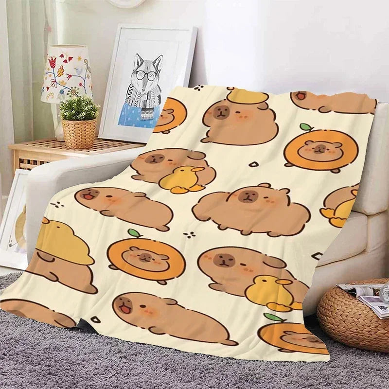 Capybara Warm Sofa Blanket Capybara Warm Sofa Blanket Furvenzy 5 75x90CM30x35inch