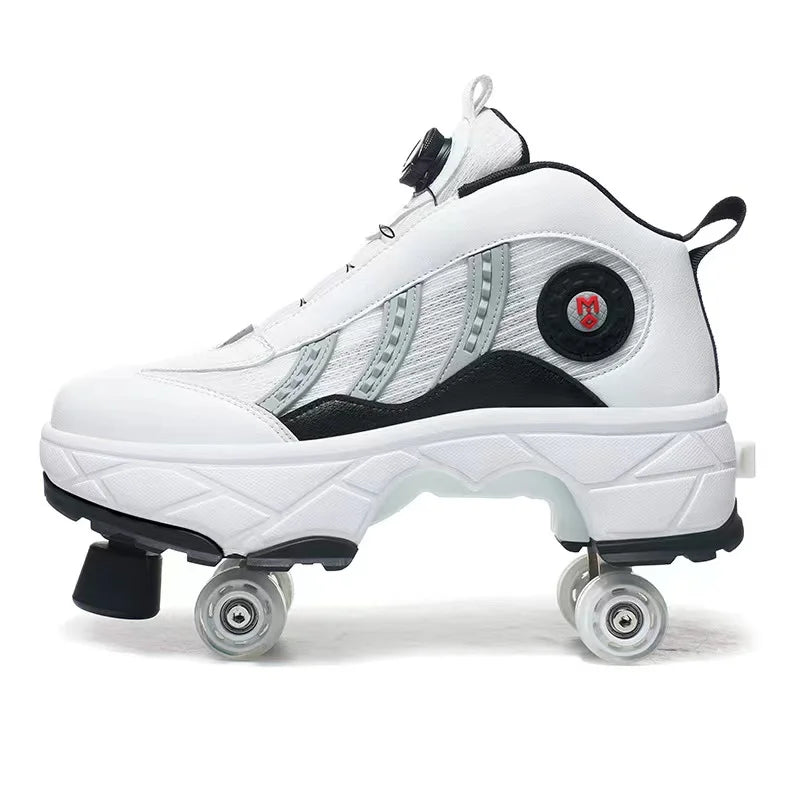 Deform Sport Roller Skates With Brake Head Deform Sport Roller Skates With Brake Head Furvenzy White Men's 3.5 (Ladies 4.5)