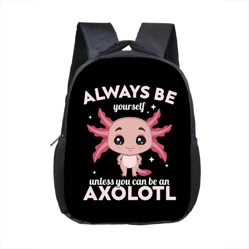 Axolotl Sea Otter Kids Backpack - Kids Toddler School Bag Axolotl Sea Otter Kids Backpack - Kids Toddler School Bag