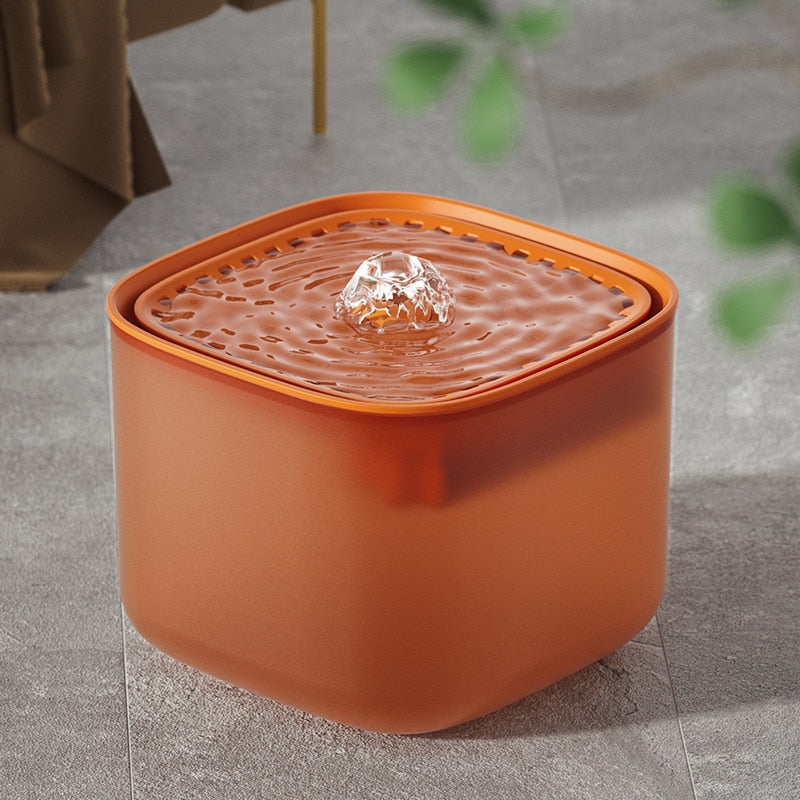 Pet Water Fountain & Dispenser Pet Water Fountain & Dispenser Furvenzy Orange