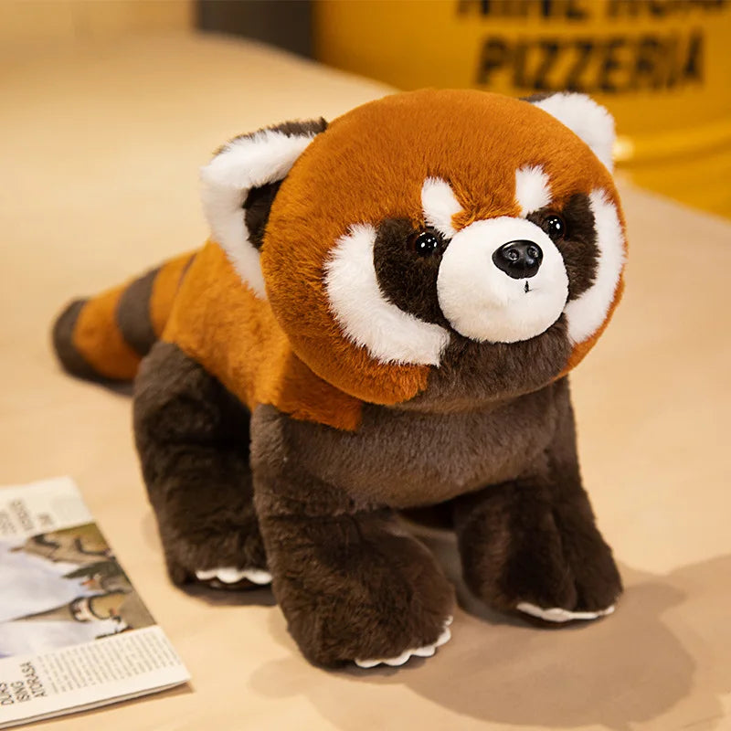 Realistic Red Panda Plushie Realistic Red Panda Plushie Furvenzy Standing 60 cm