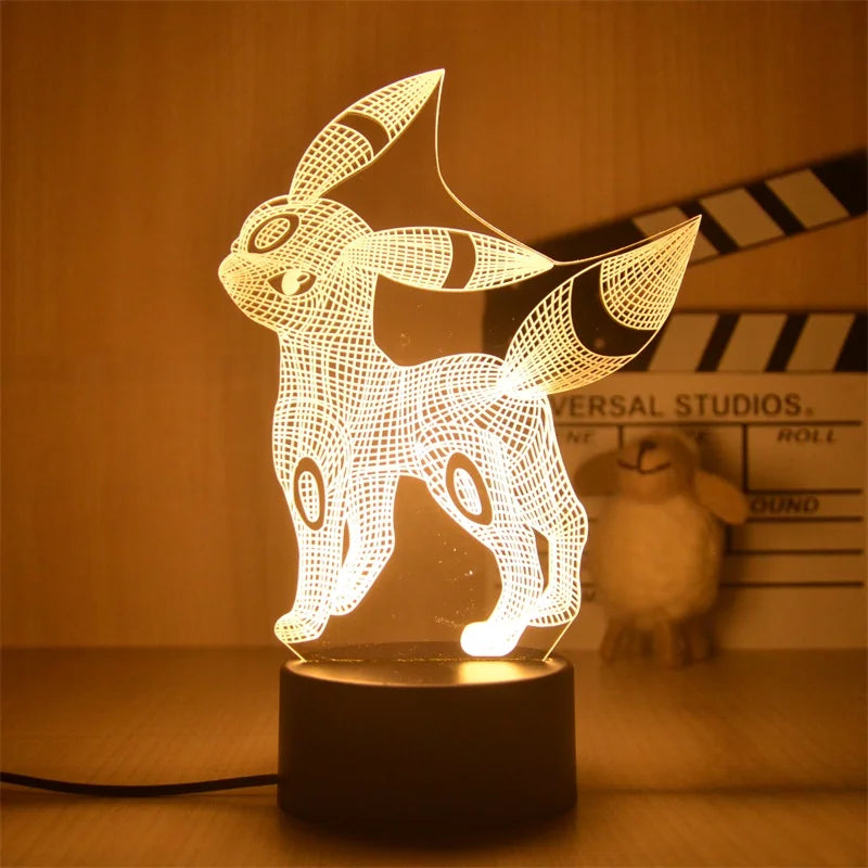 Pokemon Pikachu LED 3D Night Light Pokemon Pikachu LED 3D Night Light - Furvenzy