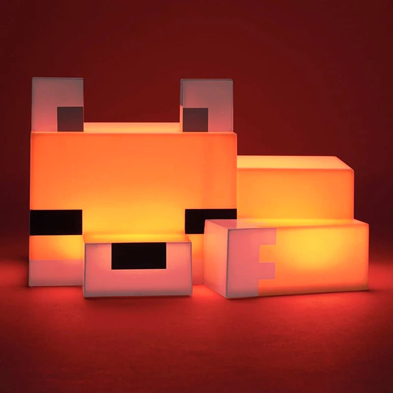 Minecraft Fox Shape Night Light Ornament Minecraft Fox Shape Night Light Ornament Furvenzy