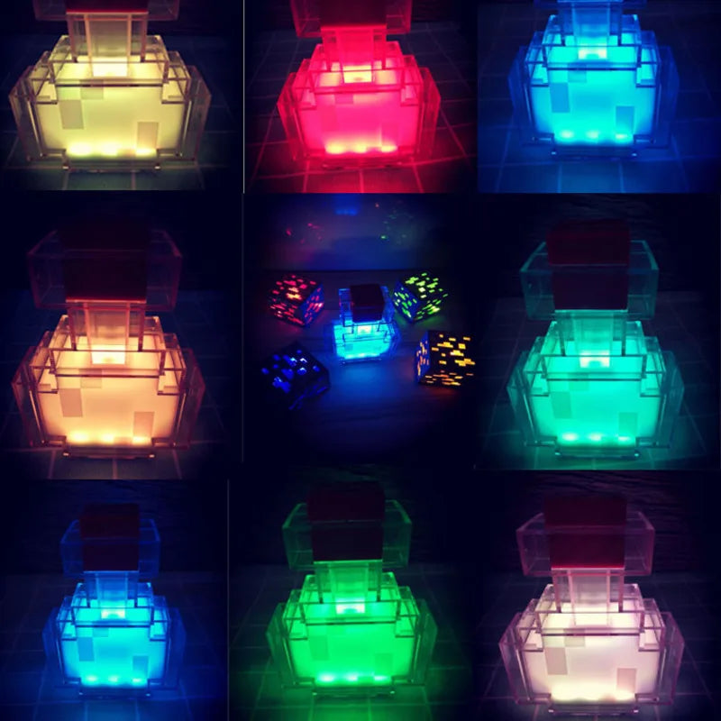 Minecraft 8 Colors Night Light Potion Bottle Torch Minecraft 8 Colors Night Light Potion Bottle Torch Furvenzy