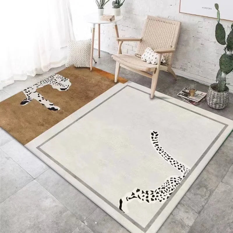 Leopard Print Luxury Rug Carpet Leopard Print Luxury Rug Carpet Furvenzy