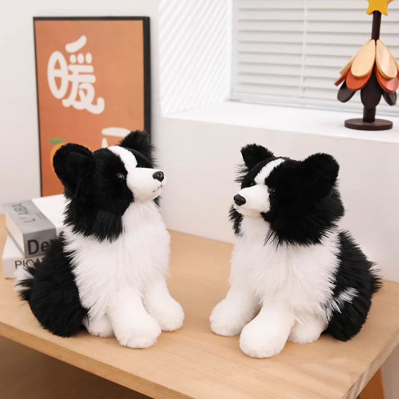 Realistic Border Collie Plush Stuffed Toy Realistic Border Collie Plush Stuffed Toy