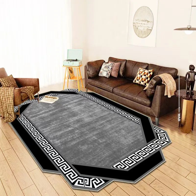 Luxury Irregular Living Room Bedroom Carpet Luxury Irregular Living Room Bedroom Carpet Furvenzy 4 80X120CM