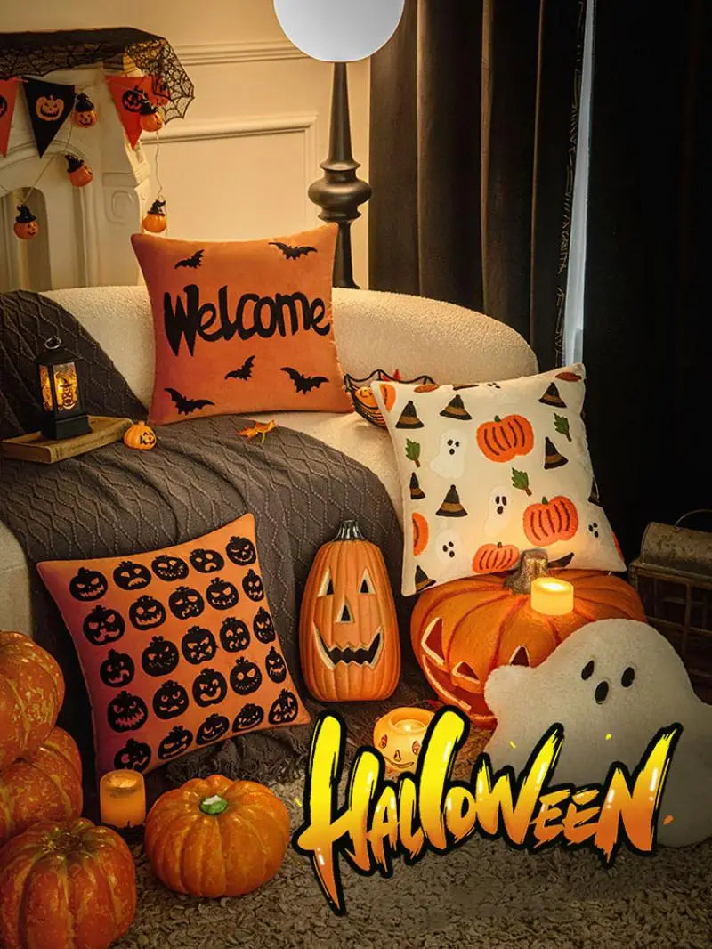 Halloween Cushion Cover Pillowcase Halloween Cushion Cover Pillowcase Furvenzy