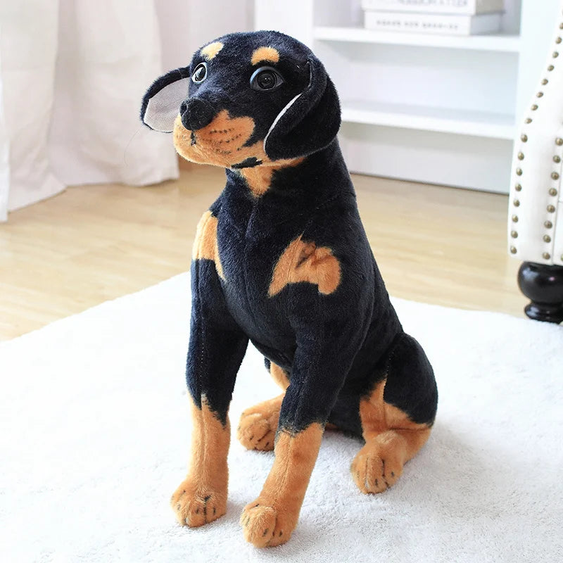Realistic Rottweiler Beagle Shepherd Stuffed Toy Realistic Rottweiler Beagle Shepherd Stuffed Toy