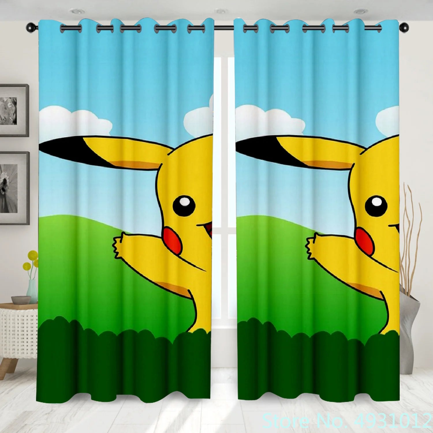 Pokemon Pikachu Curtains Pokemon Pikachu Curtains Furvenzy