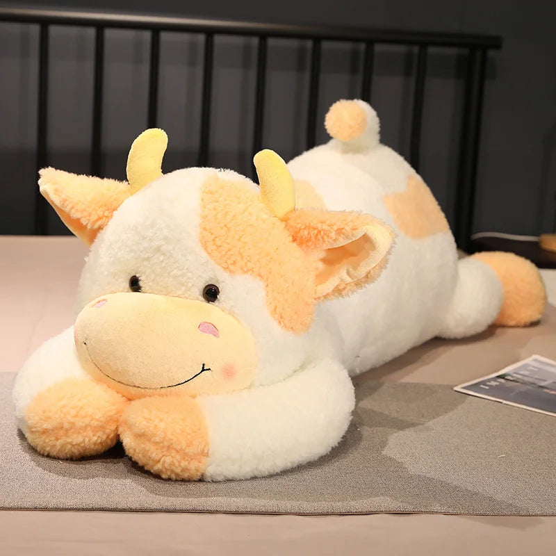 Giant Milk Cow Plush Toy Giant Milk Cow Plush Toy Furvenzy Yellow 90cm