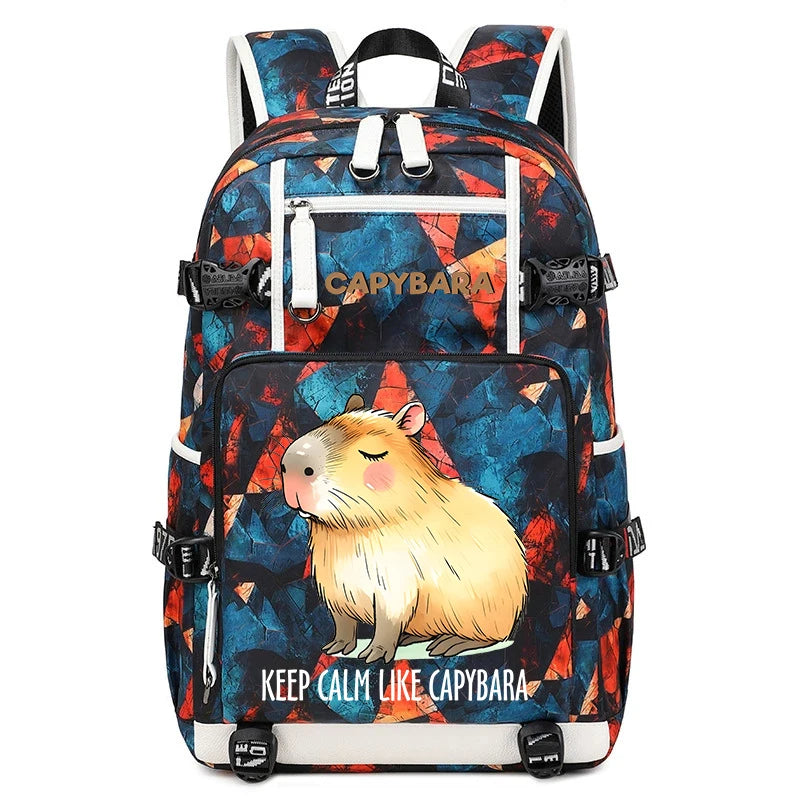 Capybara Backpack – Large Capacity Lightweight Travel School Bag Capybara Backpack – Large Capacity Lightweight Travel School Bag