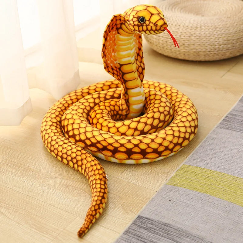Realistic Cobra Snake Plush Toy Realistic Cobra Snake Plush Toy Furvenzy